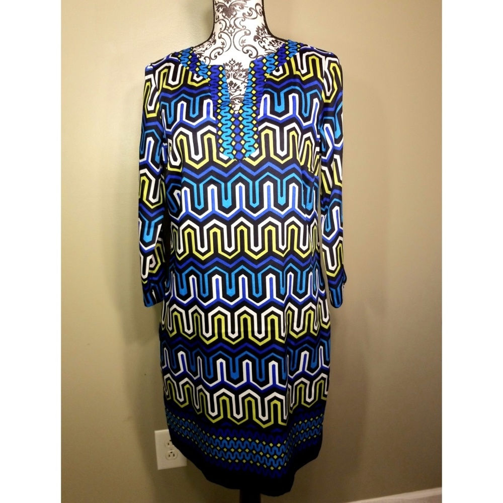 Crown & Ivy Printed Sheath Dress Size 4